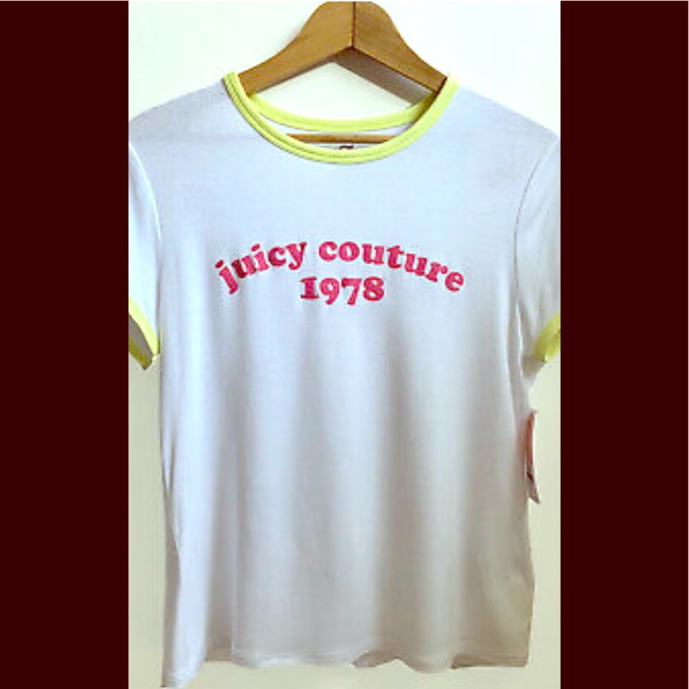 Juicy Couture 1978 White Tee -Size XS